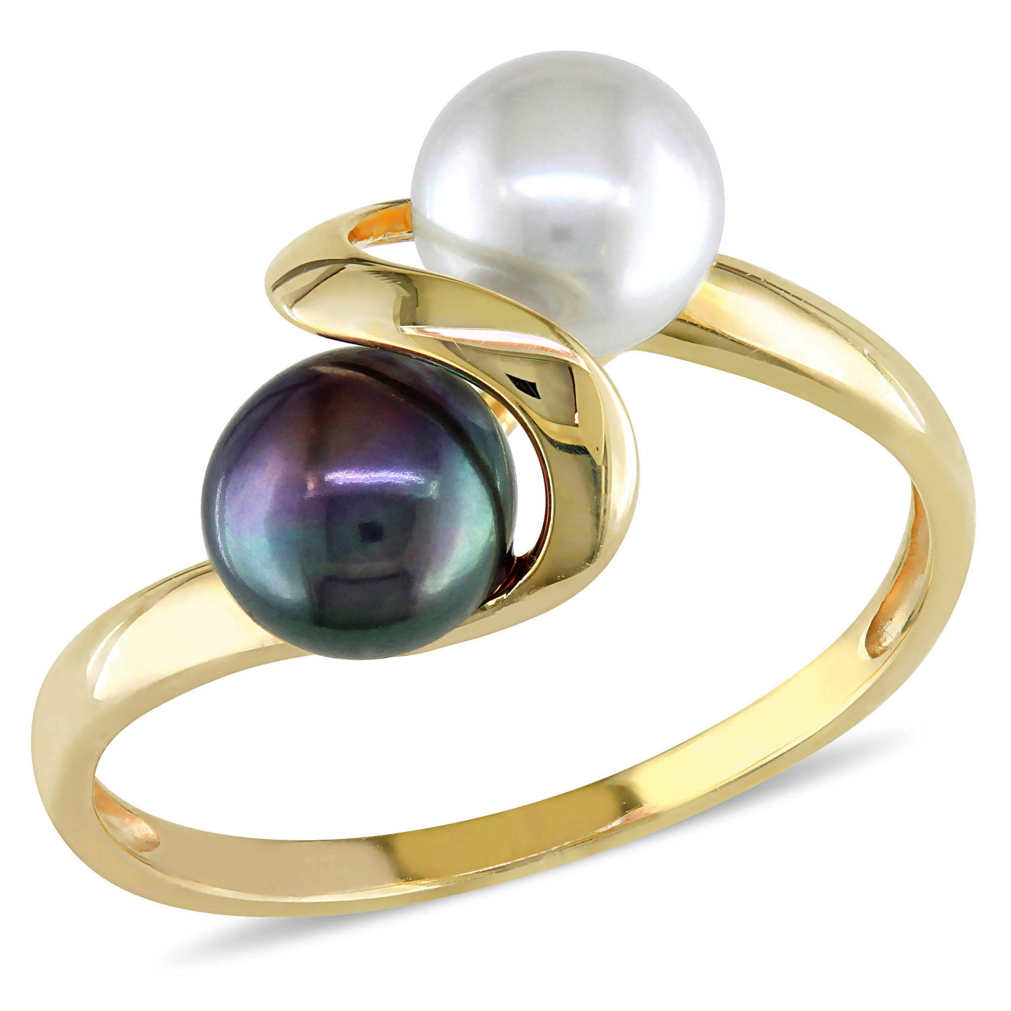 Bague Deux Tons à Perles RP14