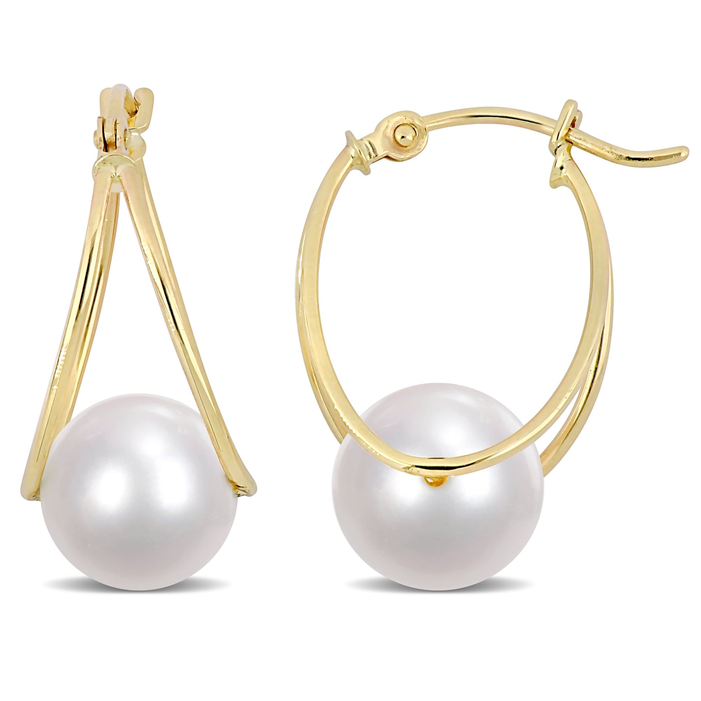 Boucles D'oreilles Tombantes à Perle #61