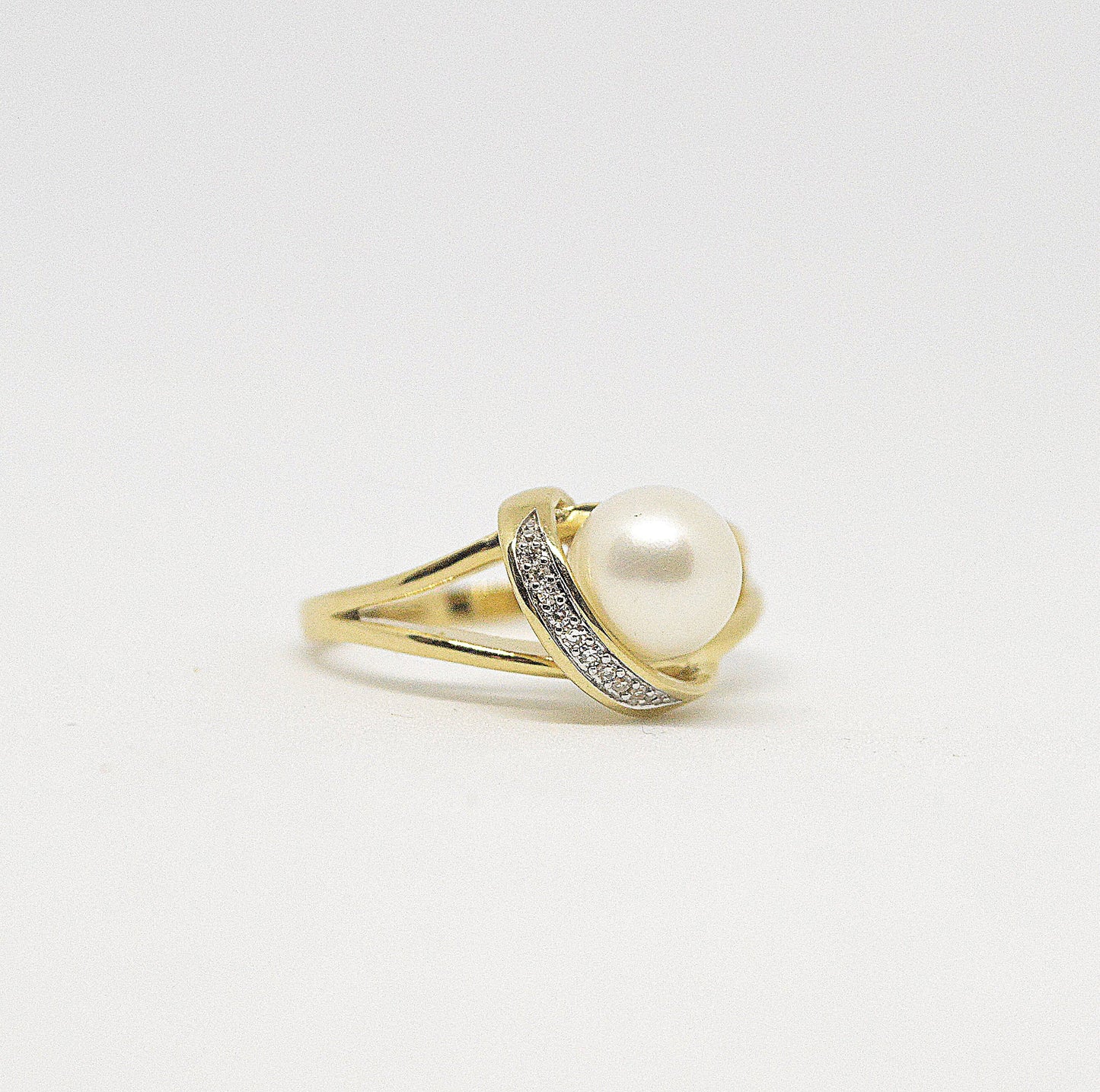 Bague Perle Et Diamants RP08
