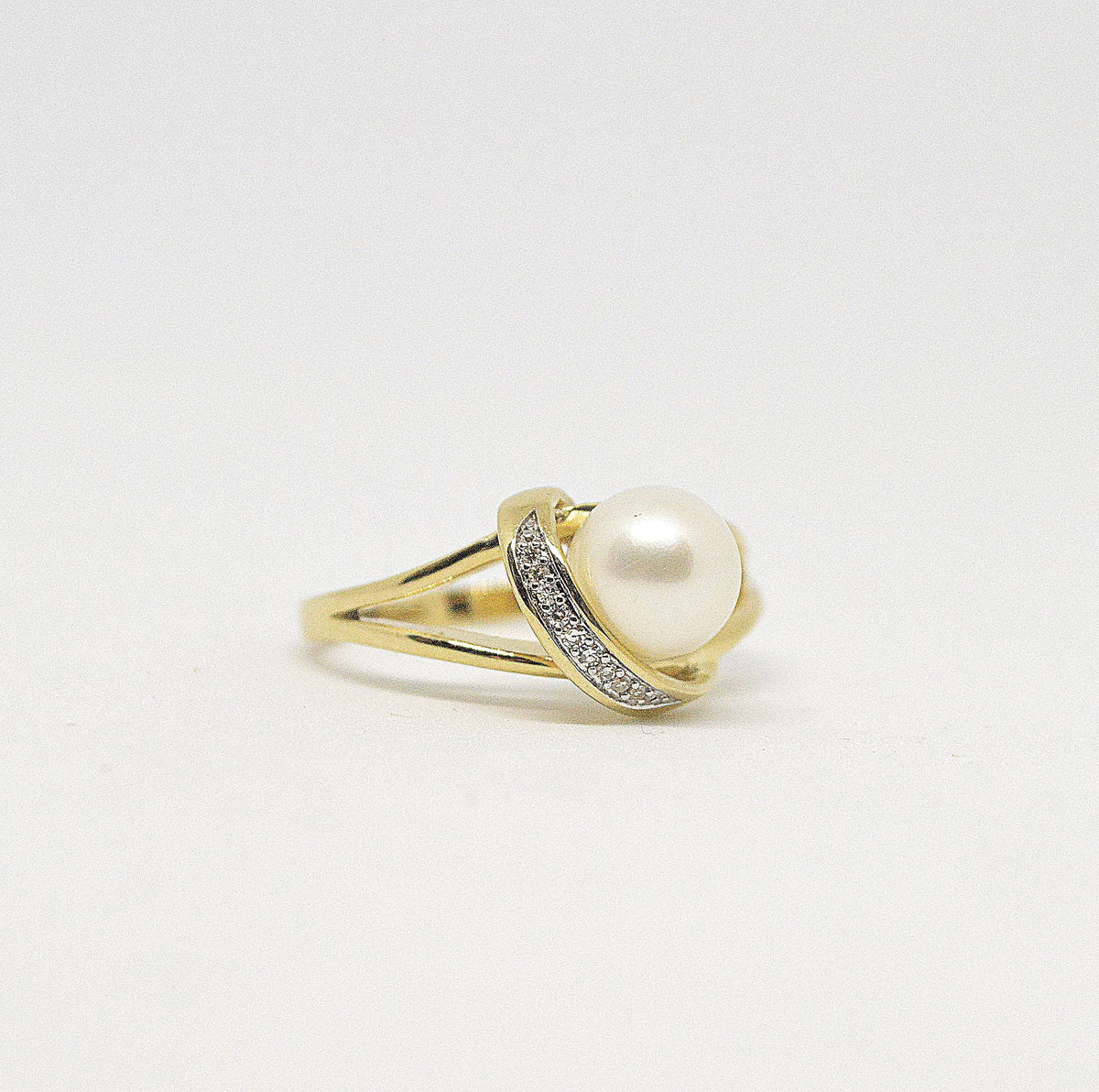 Bague Perle Et Diamants RP08