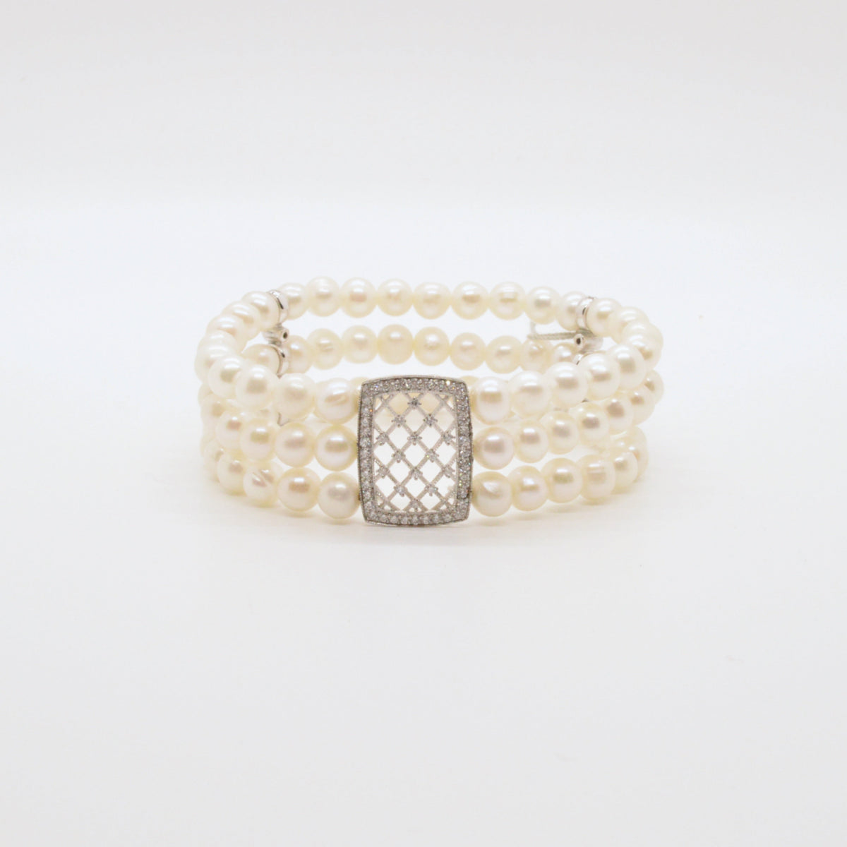 Bracelet De Perles Trois Rangs