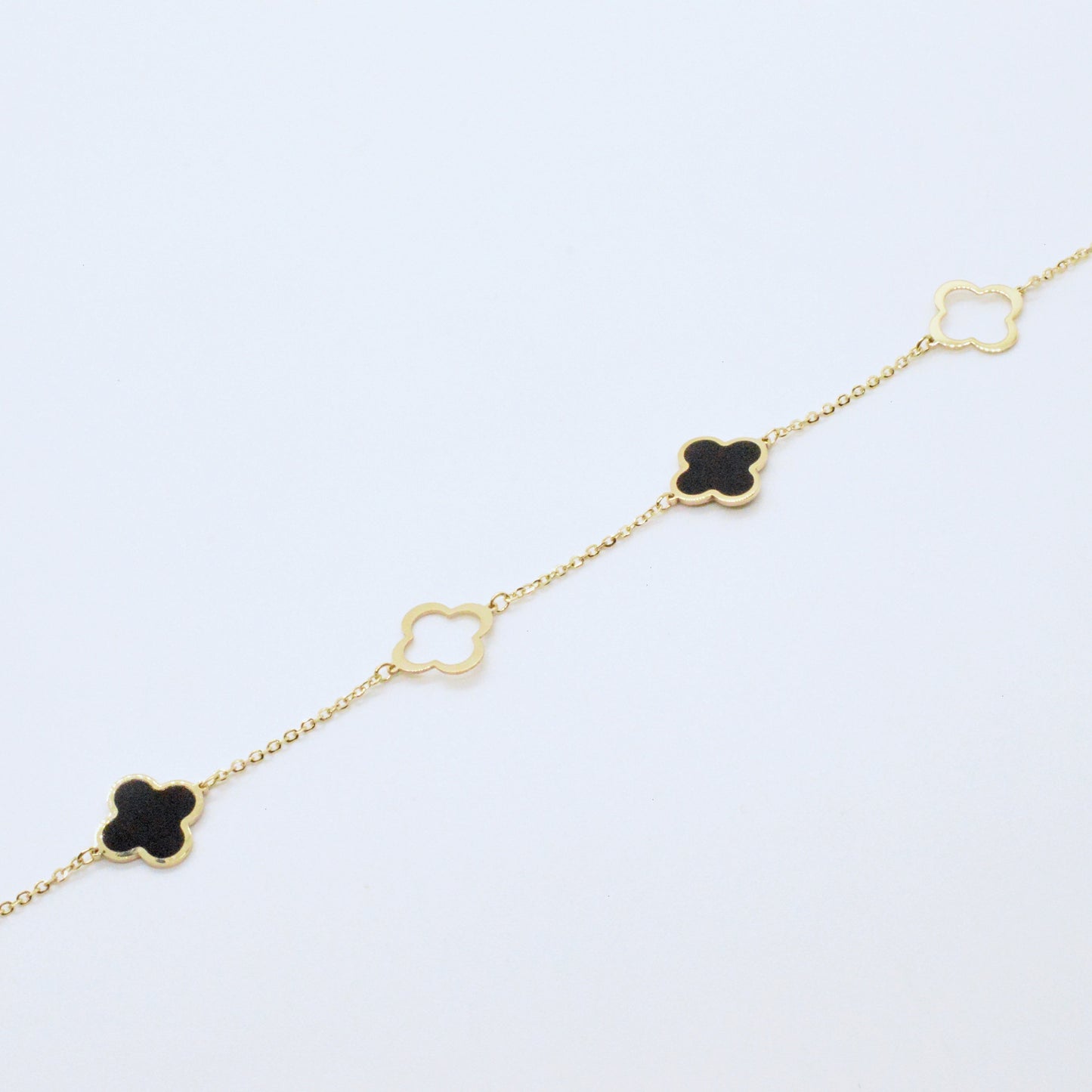 Bracelet Trèfle BRG002 - Onyx