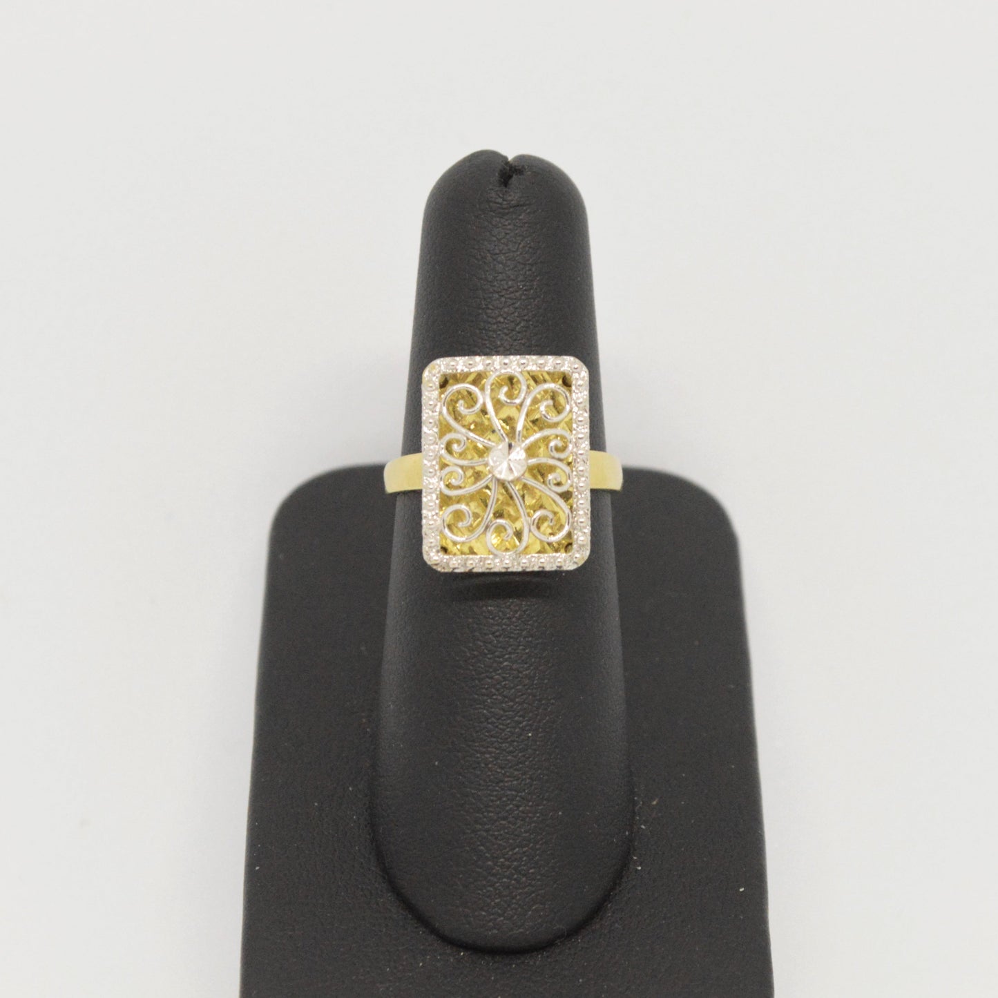 Bague Rectangle Ajouré R096