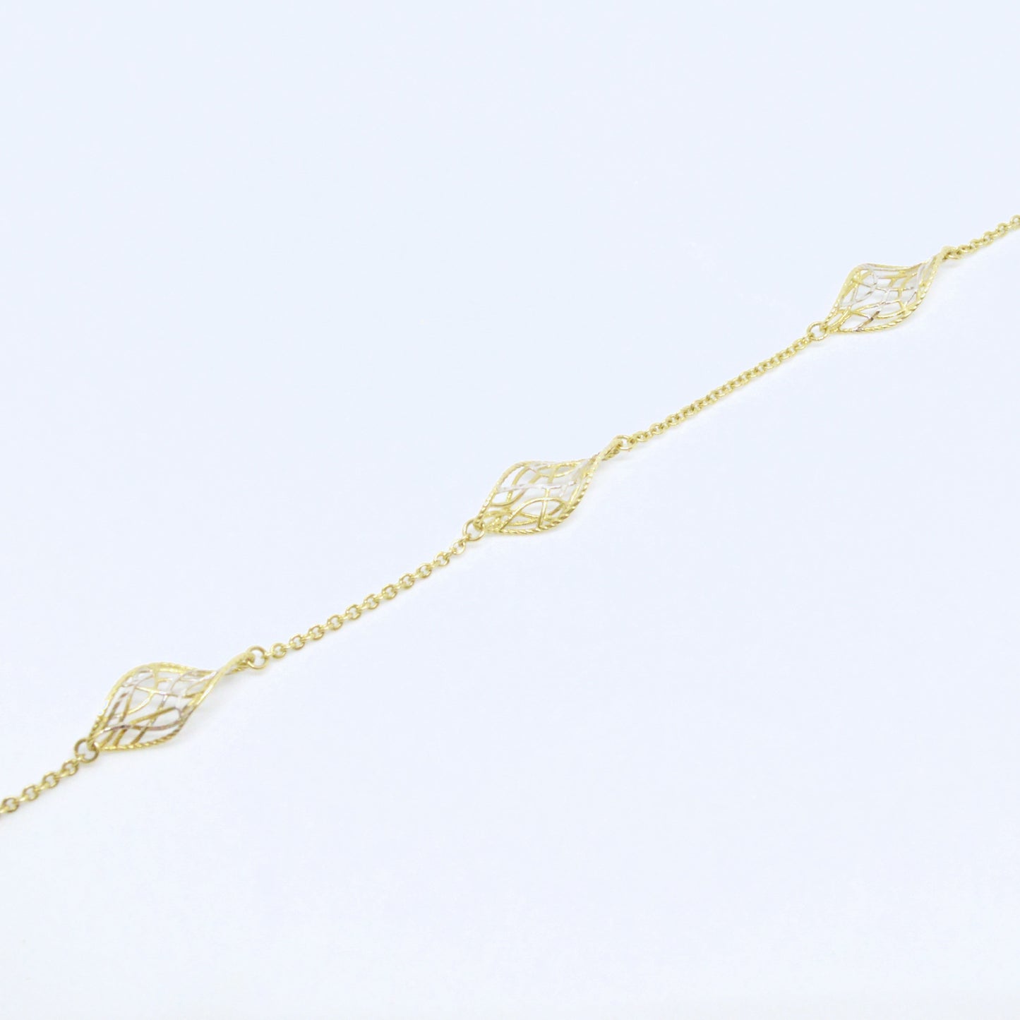 Bracelet Ajouré Deux Tons