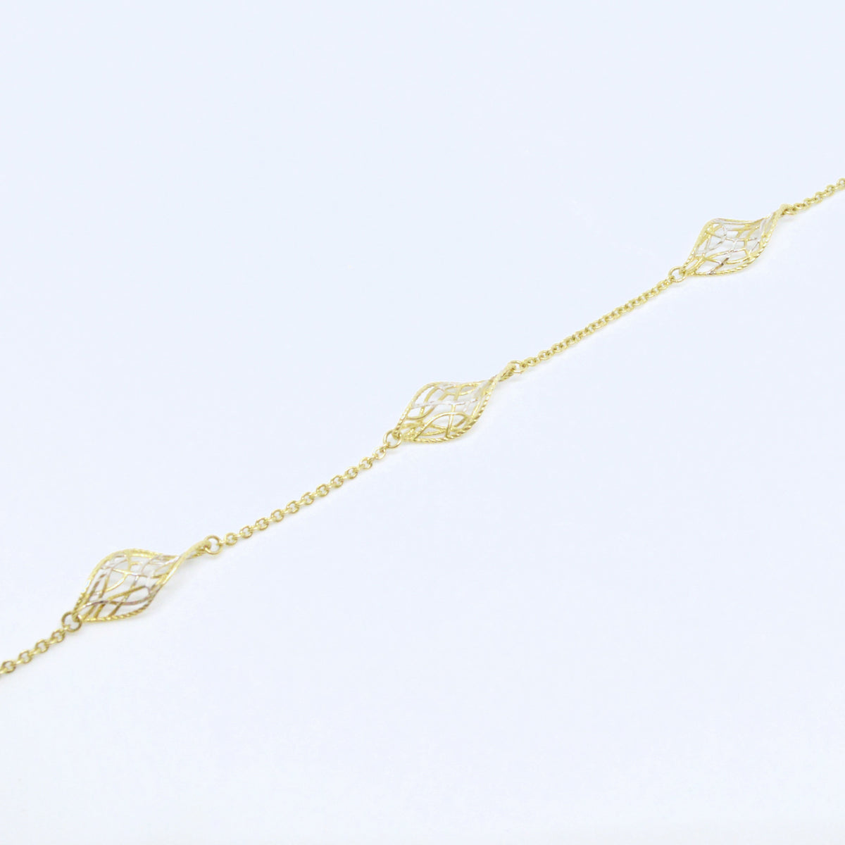 Bracelet Ajouré Deux Tons