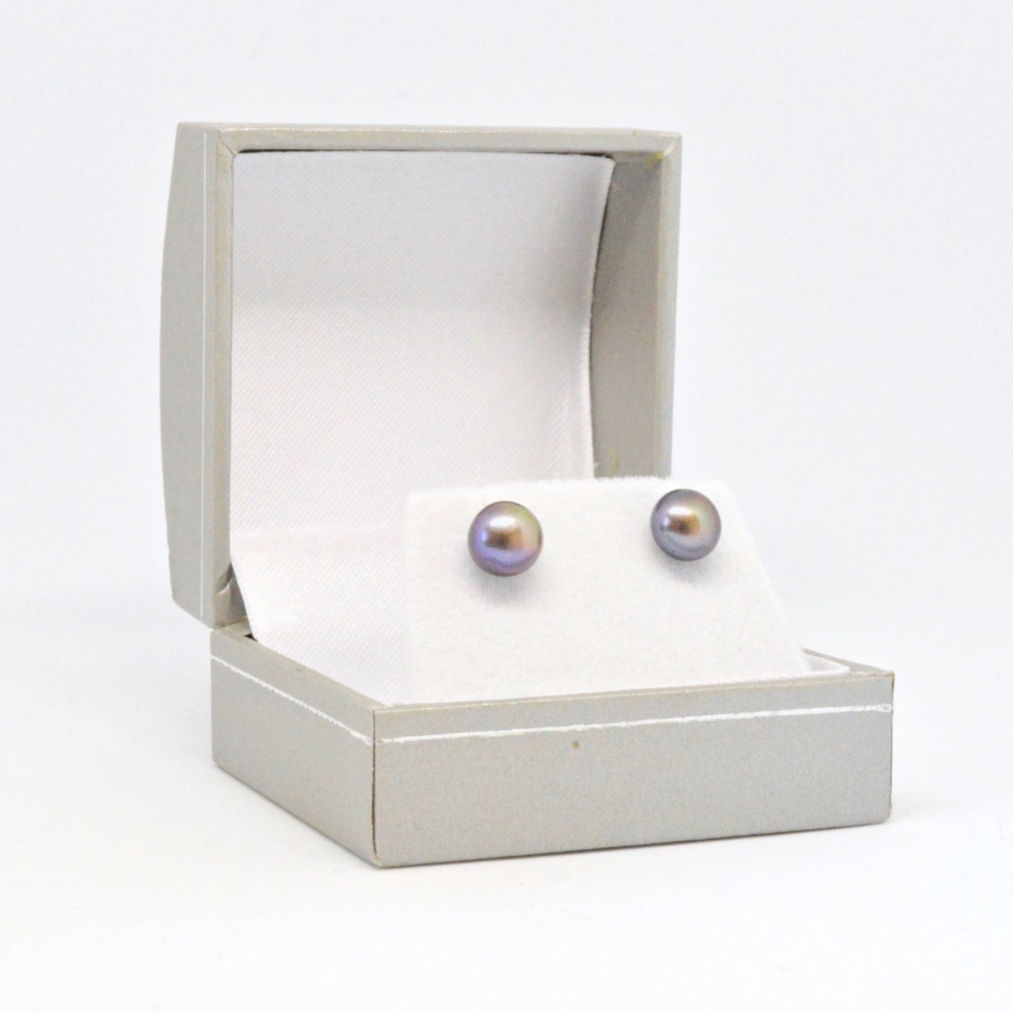 Boucles D'oreilles Perles Noires #48