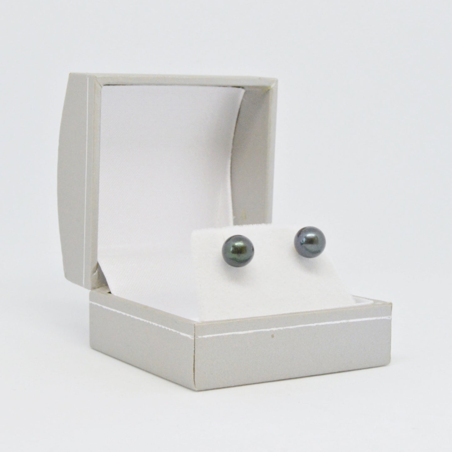 Boucles D'oreilles Perles Noires #46