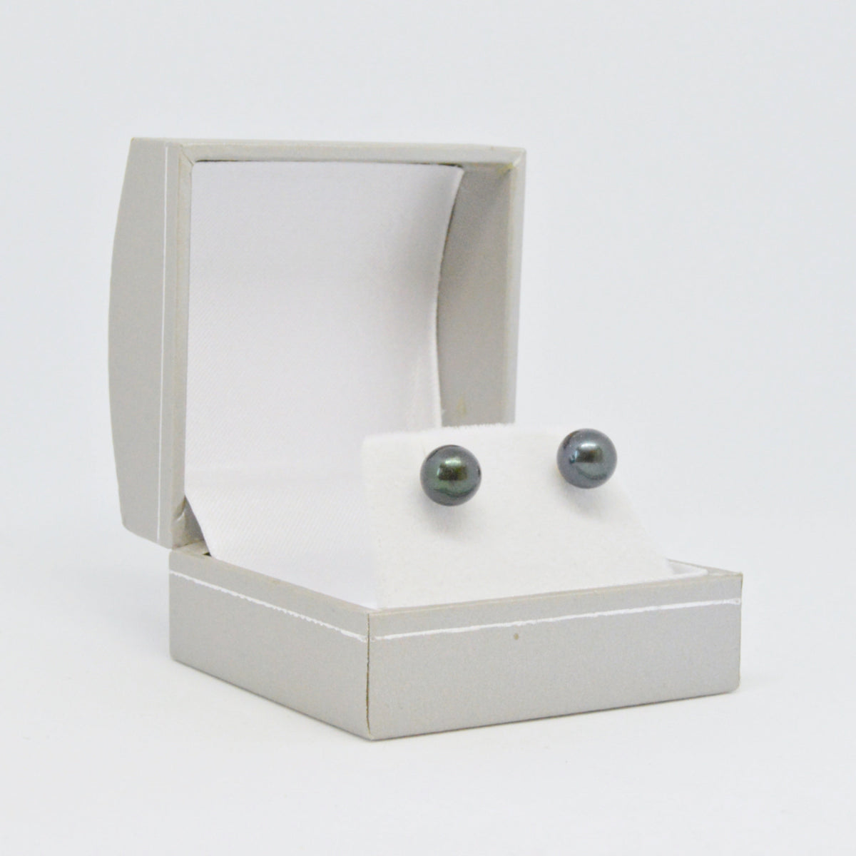 Boucles D'oreilles Perles Noires #46