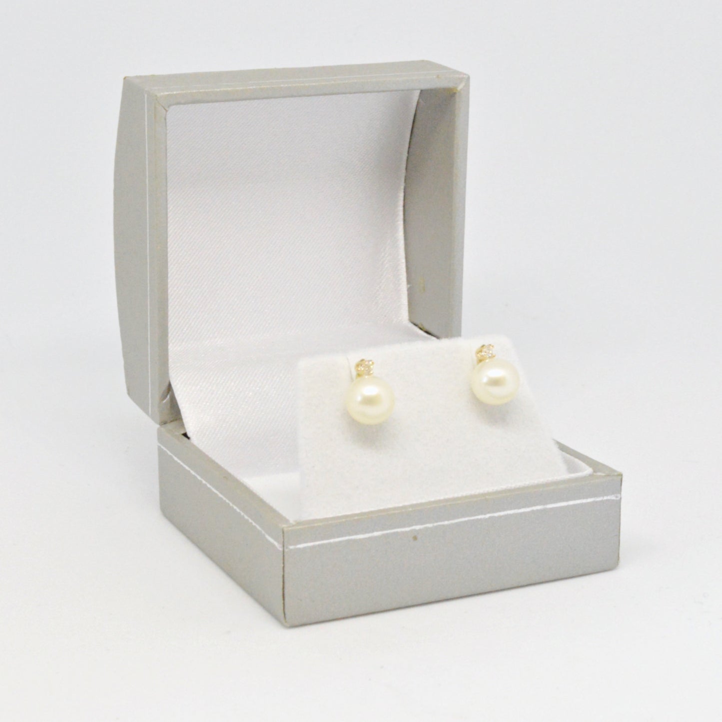 Boucles D'oreilles Perles Avec Diamants #62