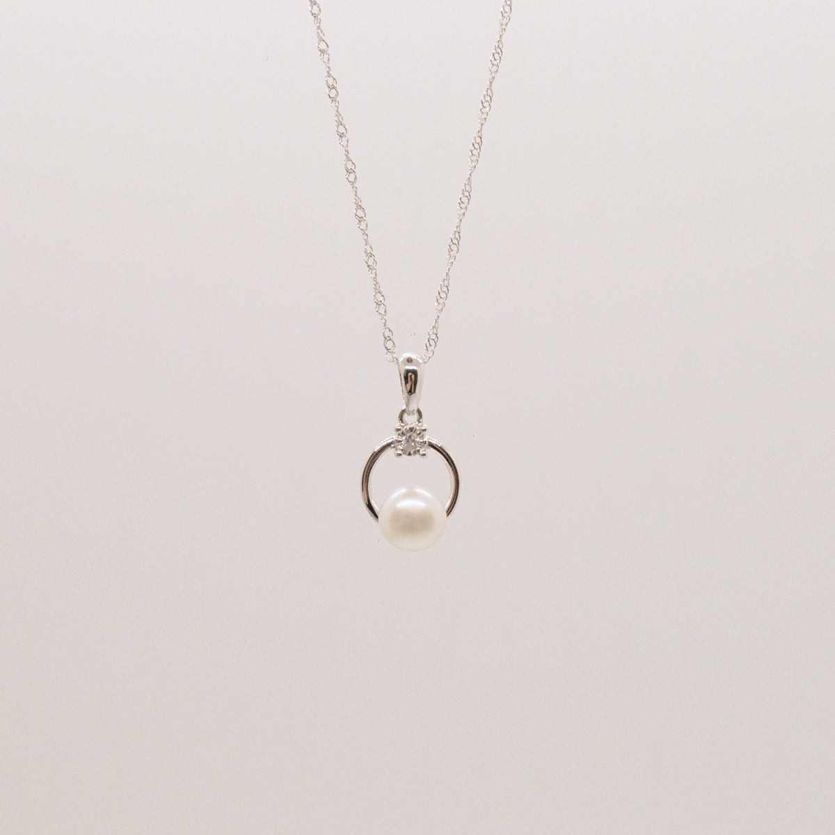 Pendentif Perle & Diamant #101