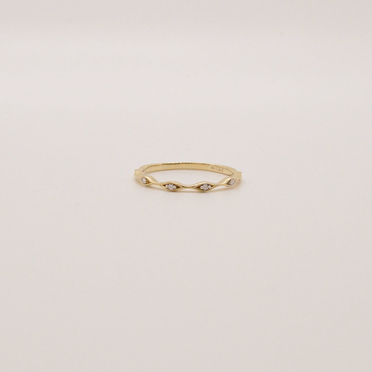 Bague Empilable En Or Jaune 9608Y