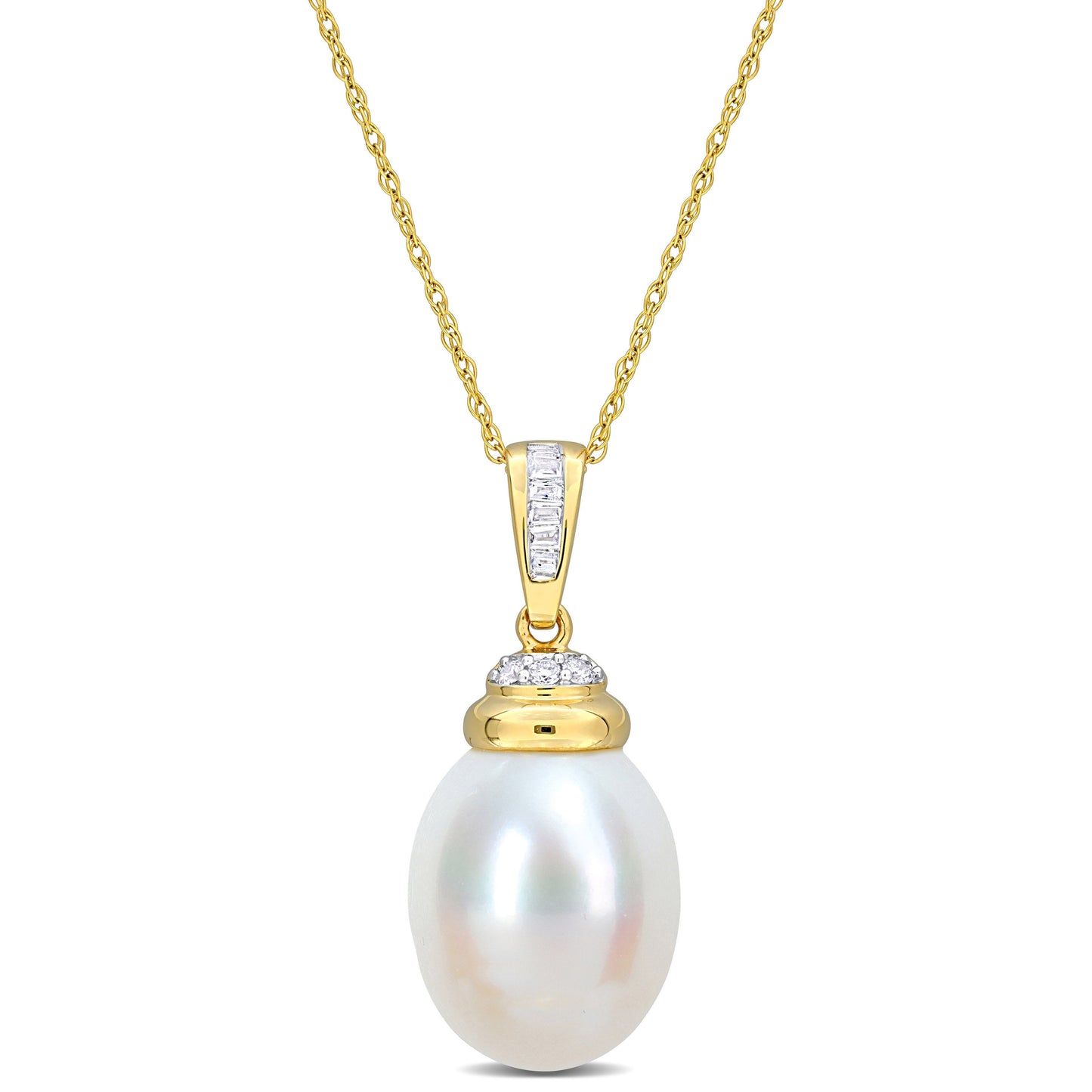 Pendentif Perle Et Diamants PP97