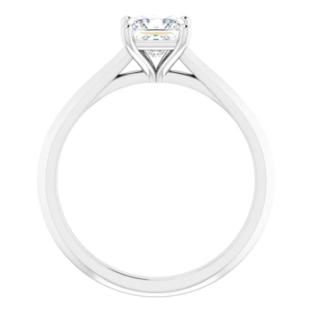 Bague Solitaire Taille Princess .90 Carat