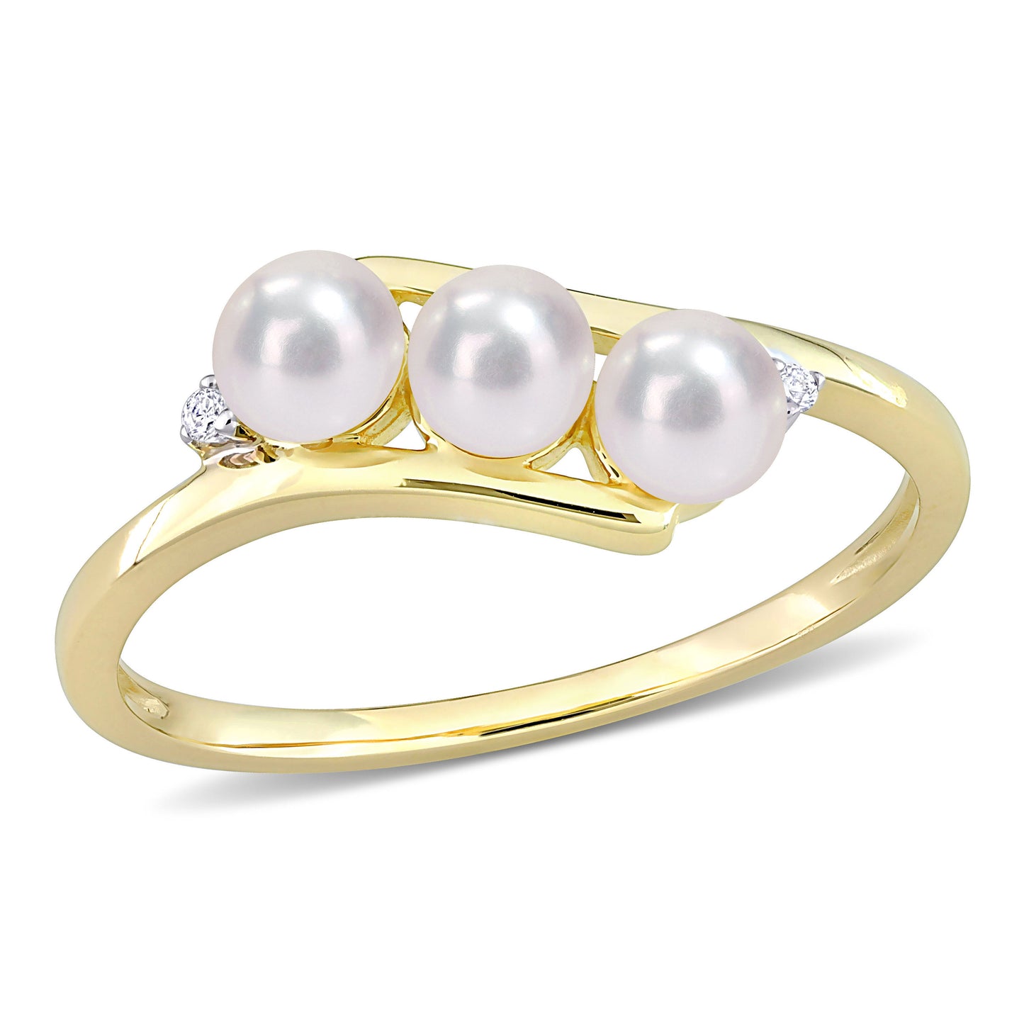 Bague En Or à 3 Perles RP06