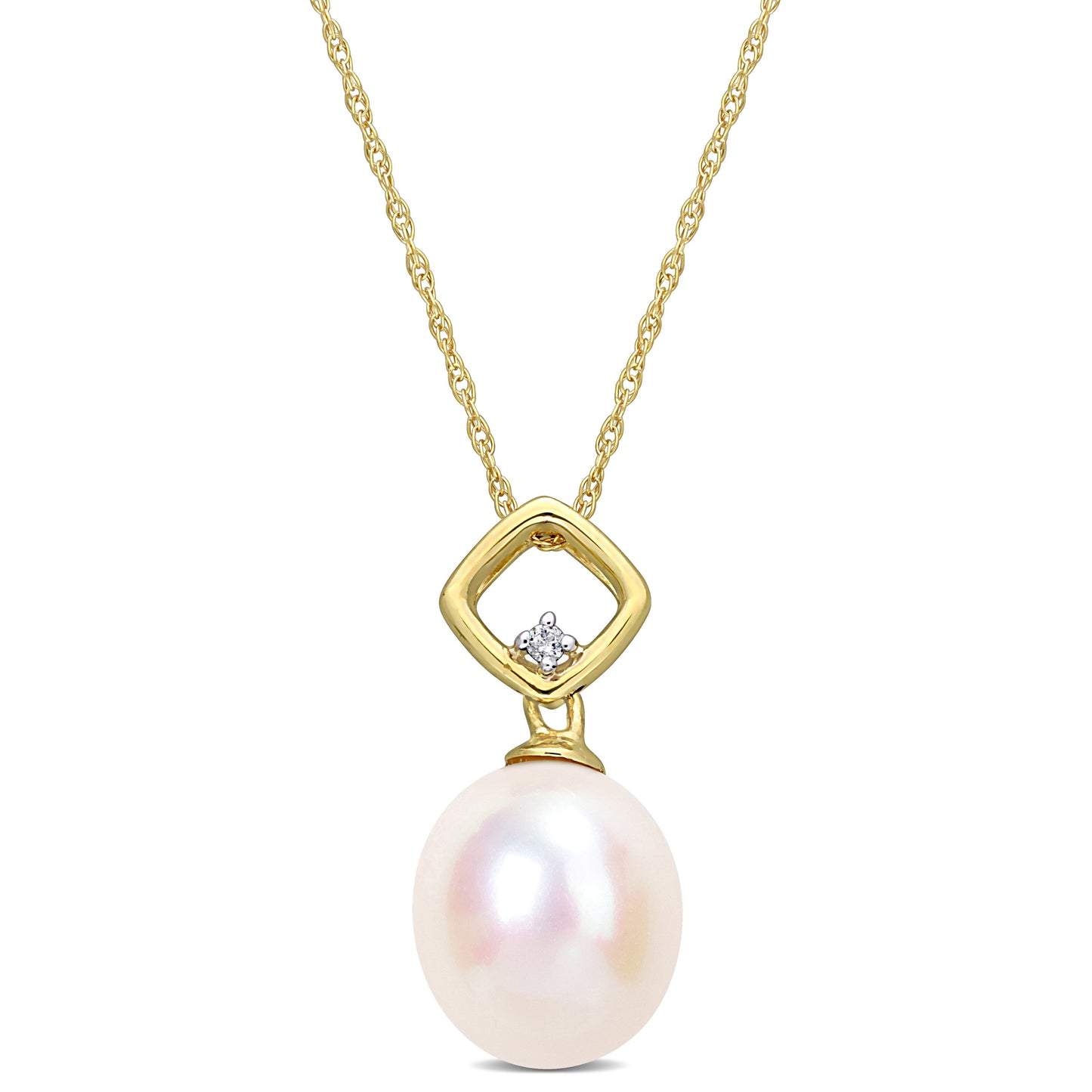 Pendentif Perle & Diamant #100