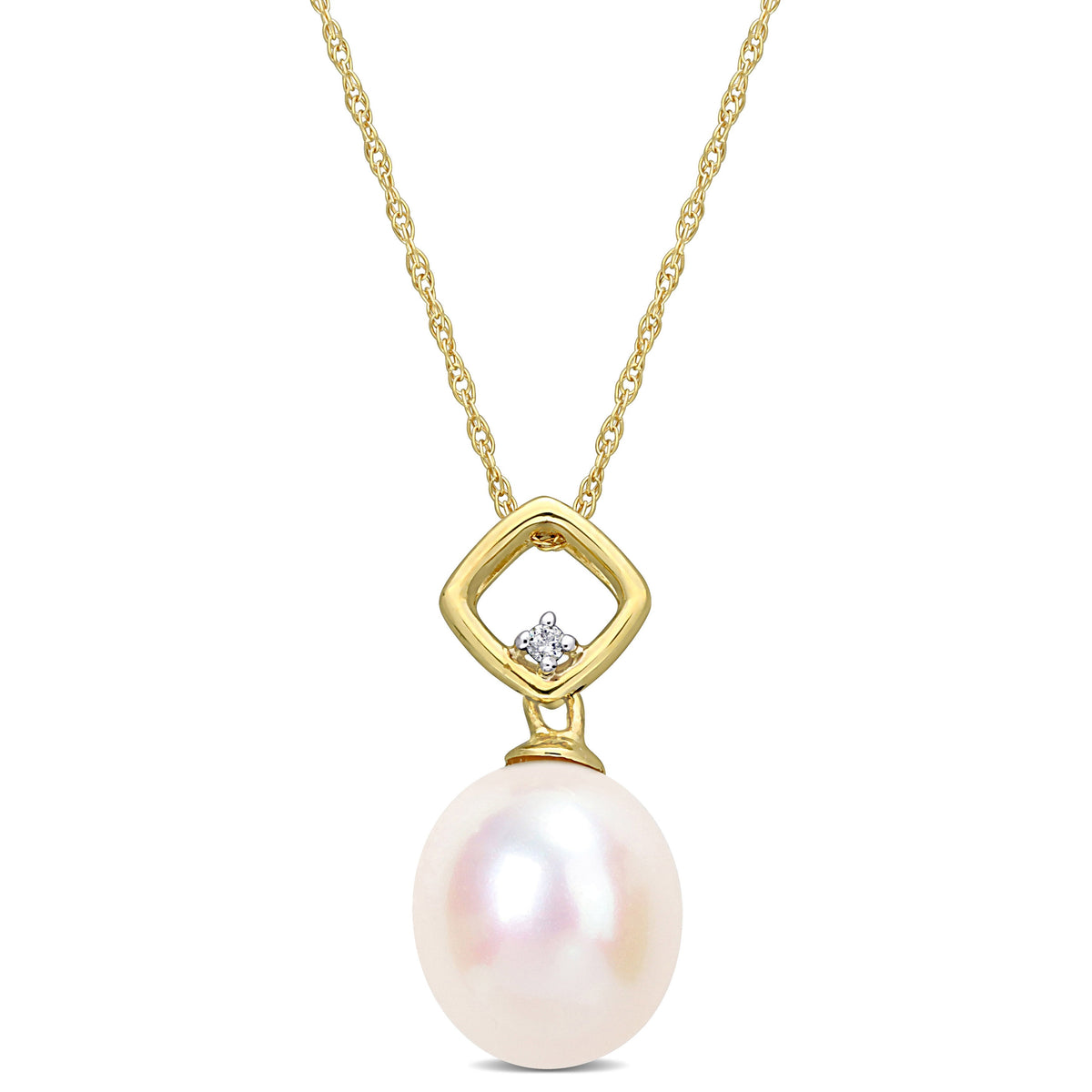 Pendentif Perle & Diamant #100