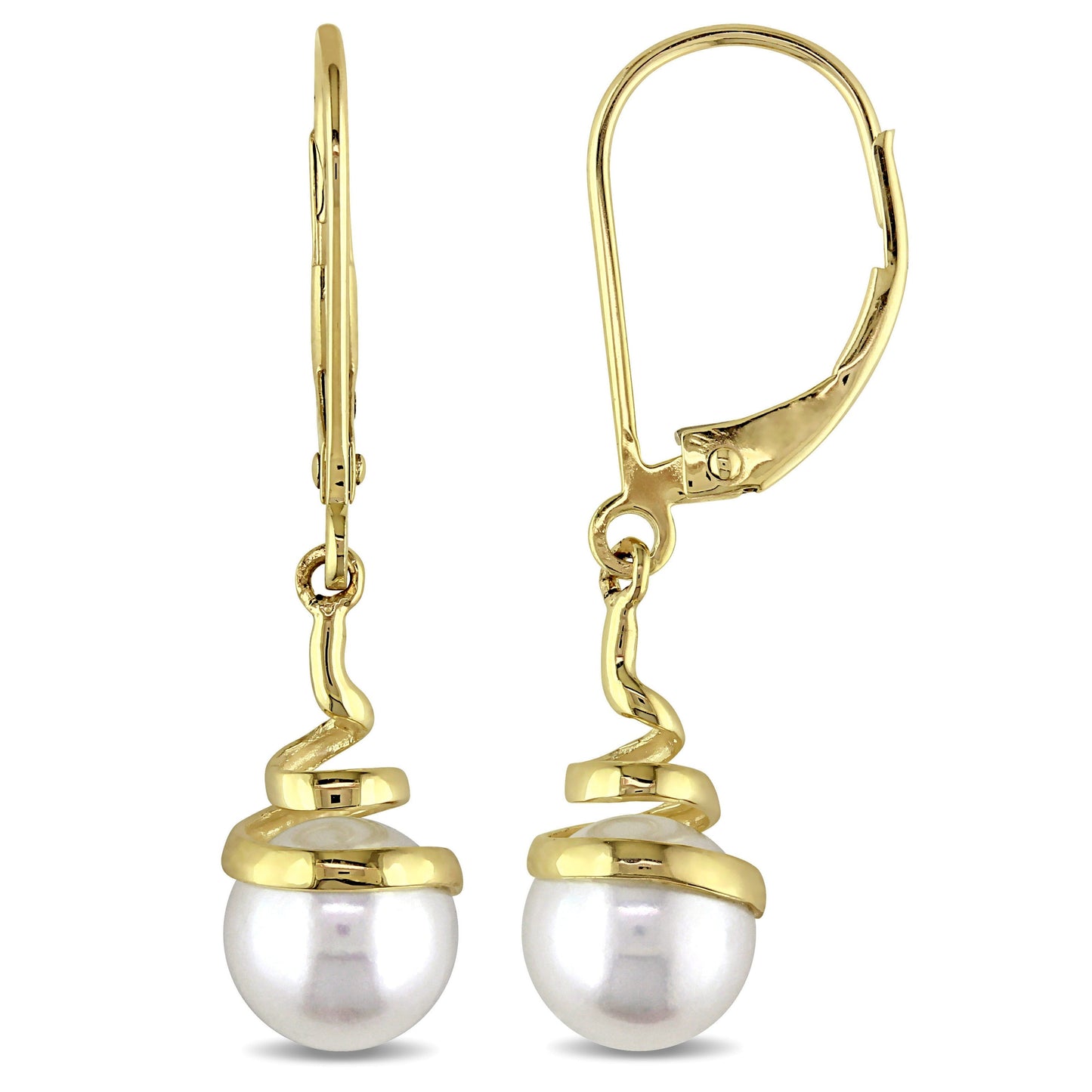 Boucles D'oreilles Tombantes à Perle #32