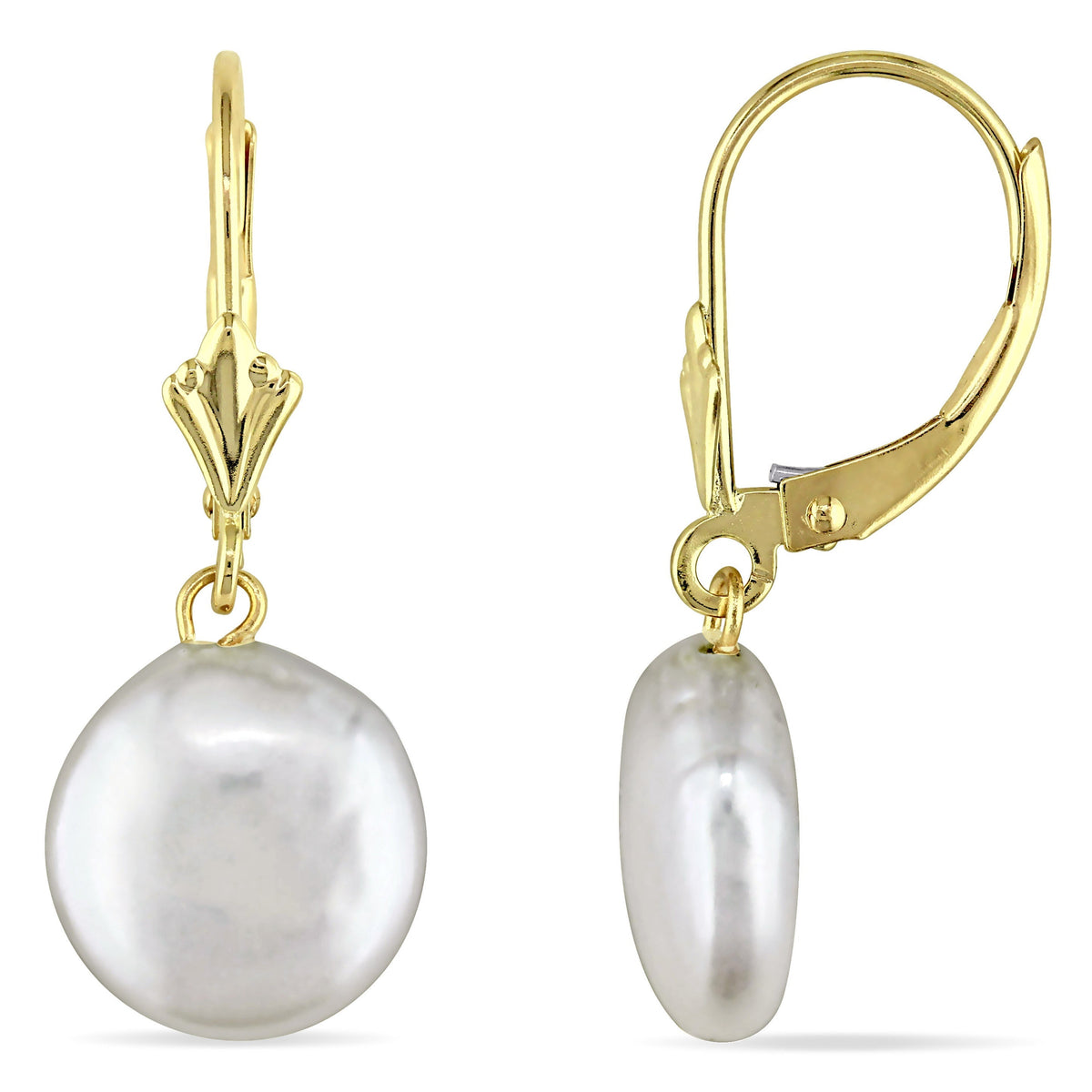 Boucles D'oreilles Tombantes à Perle #59