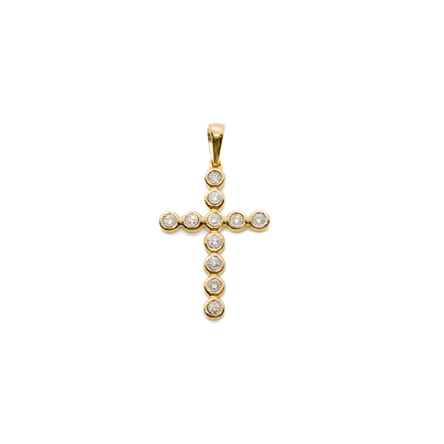 Pendentif Croix à Diamants PD806