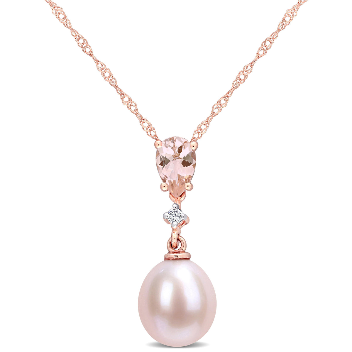 Collier Perle Rose #108