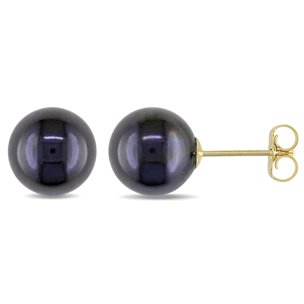 Boucles D'oreilles Perles Noires EP66