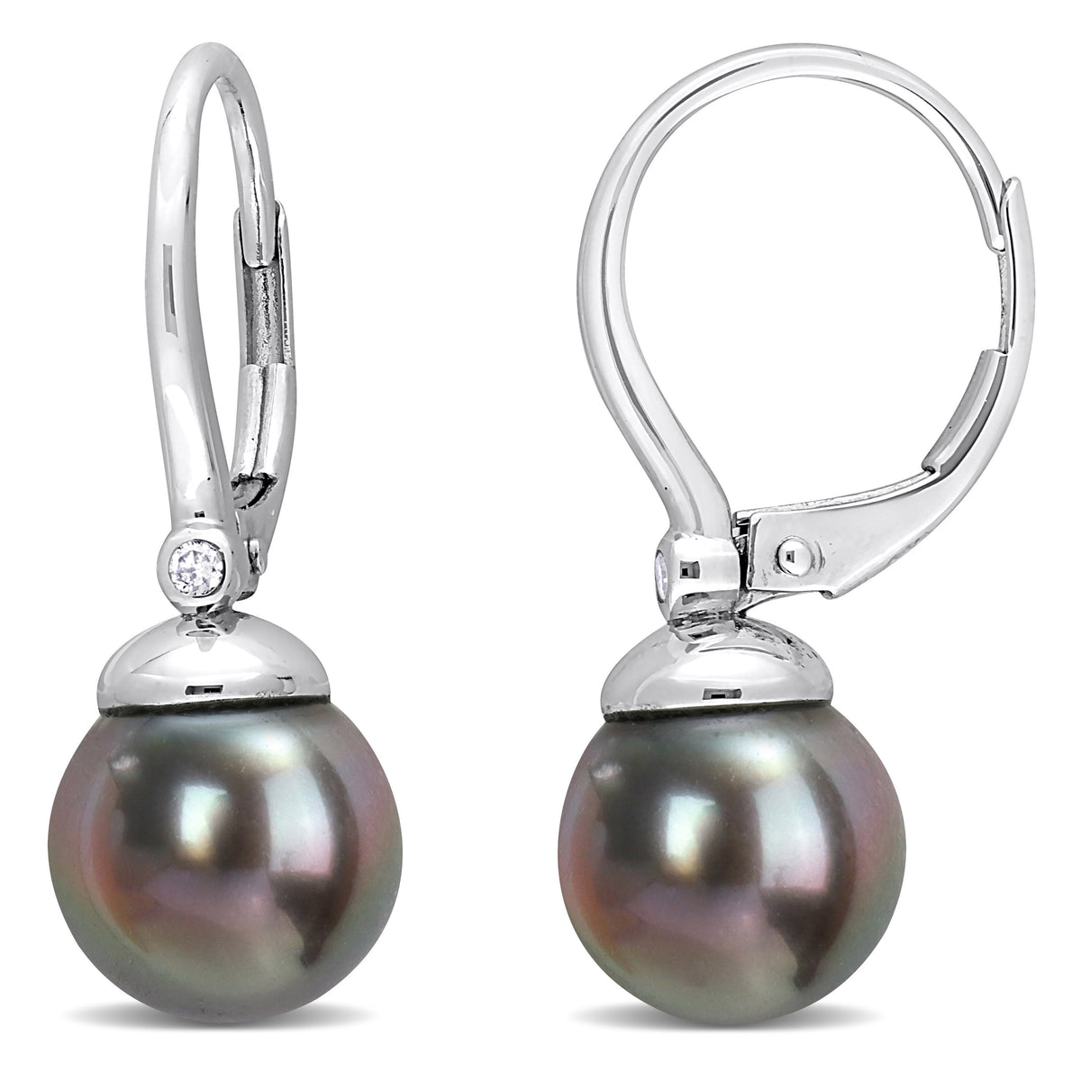 Boucles D'oreilles Tombantes à Perle De Tahiti TPE60