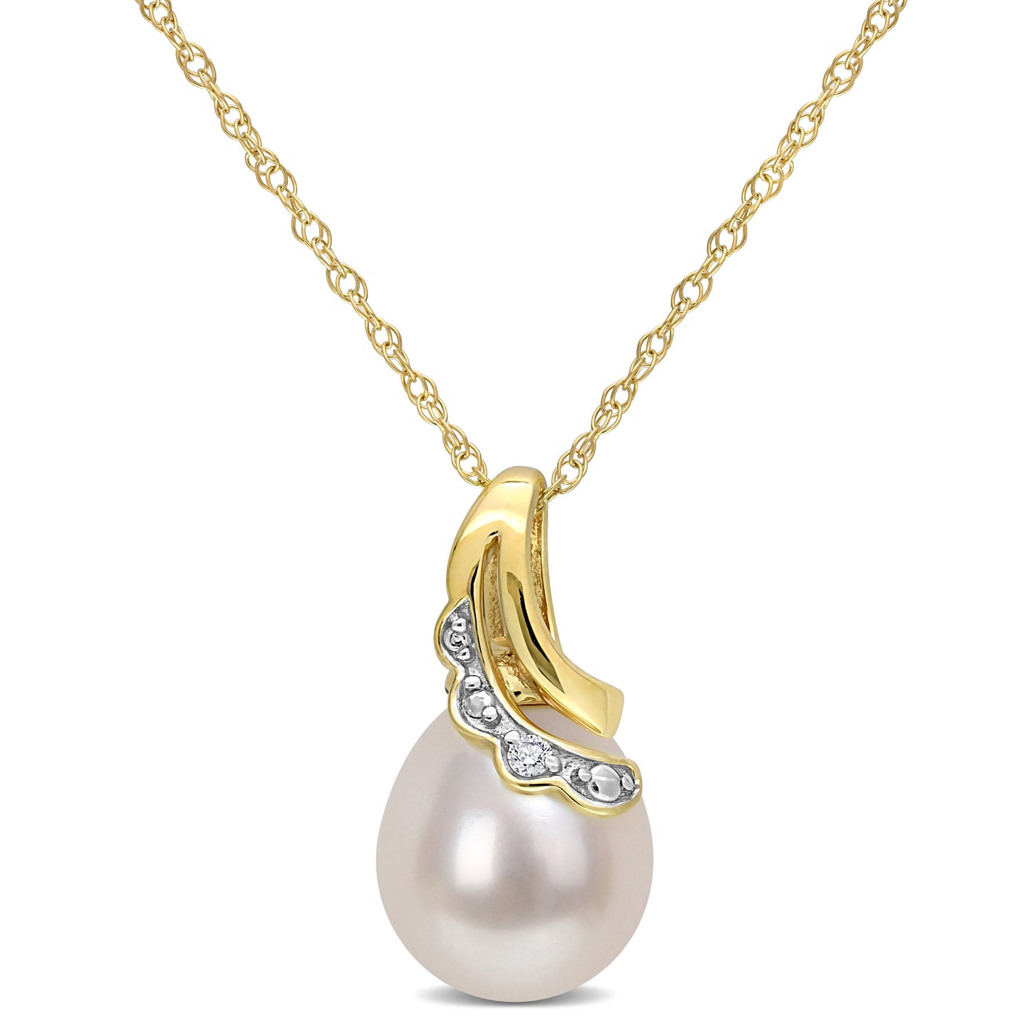 Collier Perle Et Diamants #109