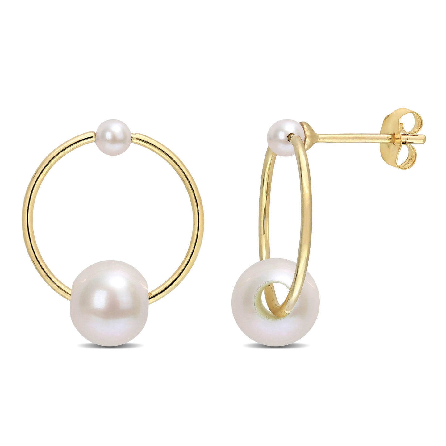 Boucles D'oreilles Tombantes à Perle #41