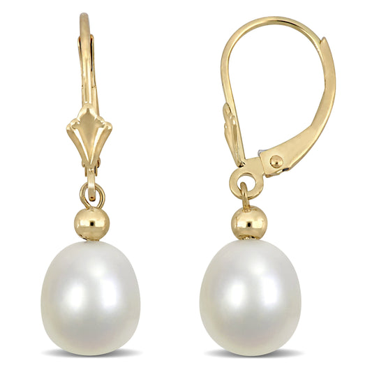  Boucles D'oreilles Tombantes à Perle EP35