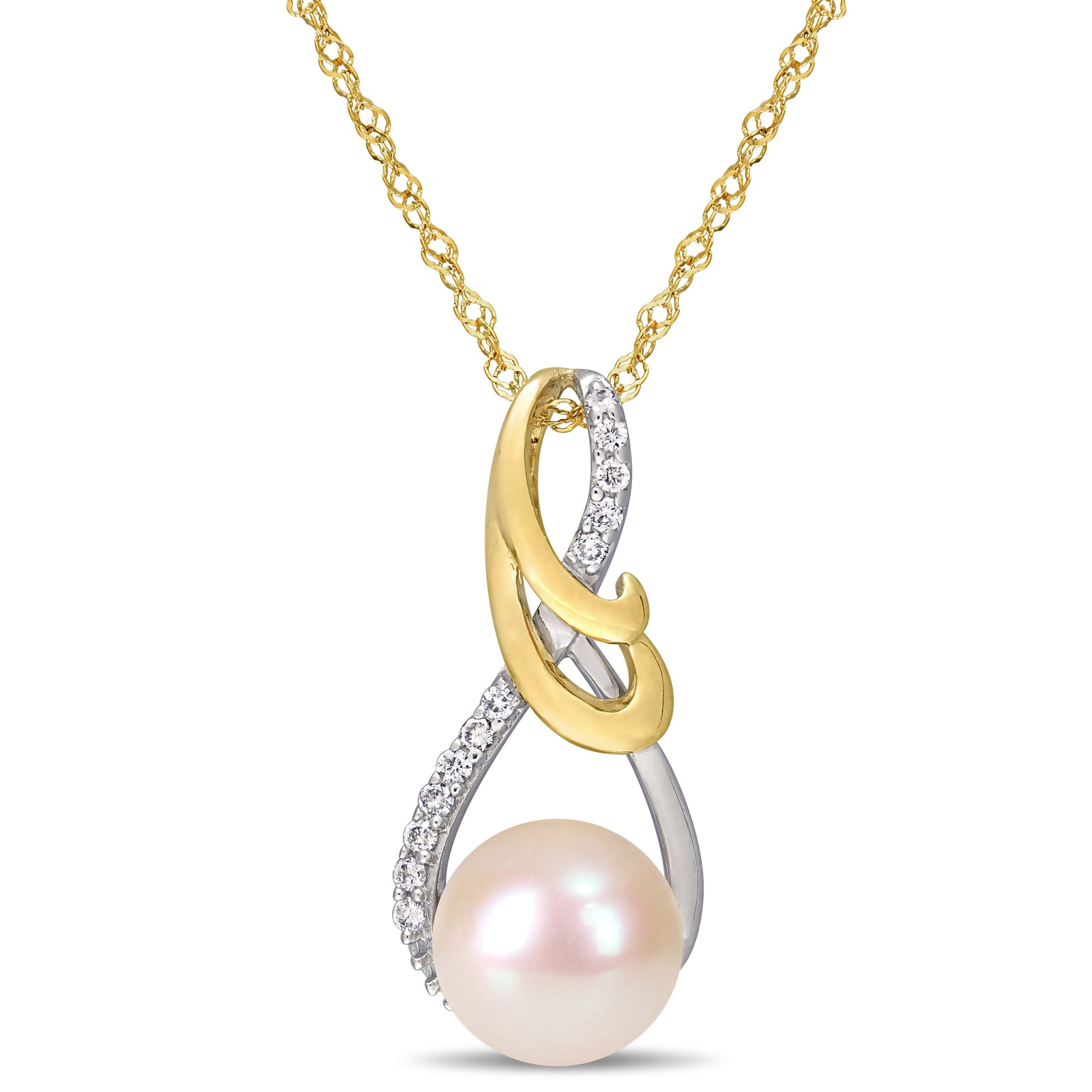  Collier Perle Et Diamants EP96
