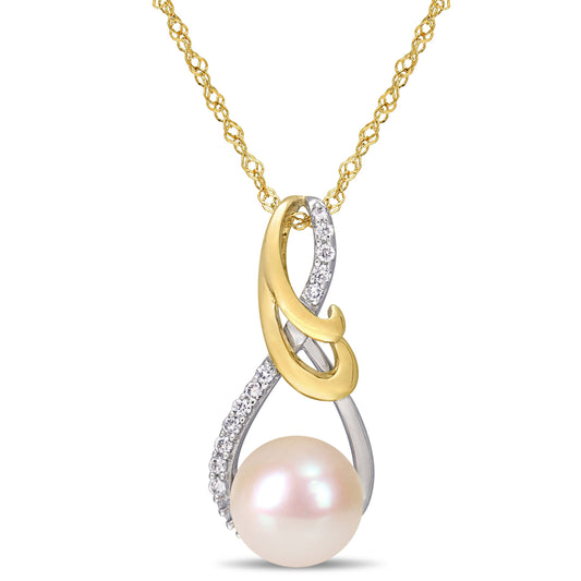  Collier Perle Et Diamants EP96