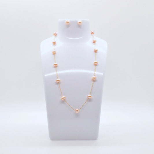  Chaine à Perles Rose