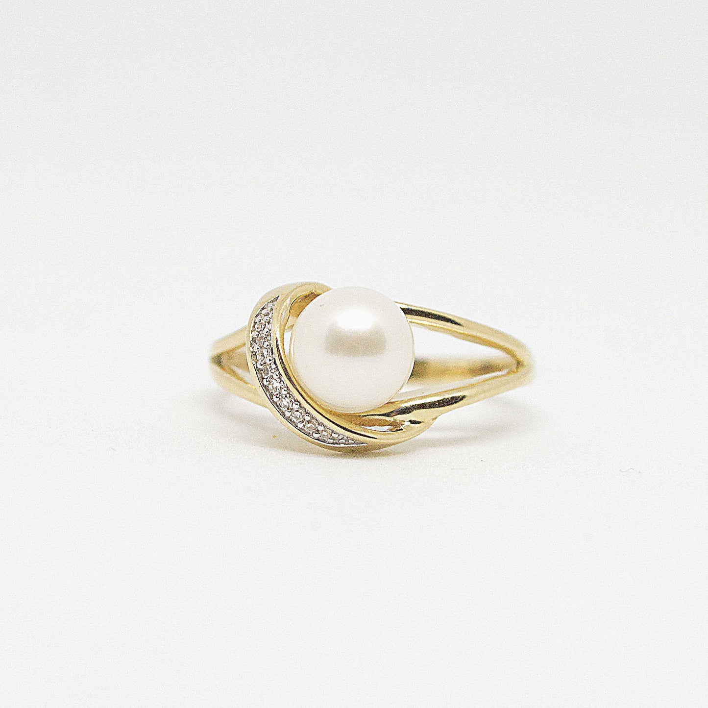  Bague Perle Et Diamants RP08