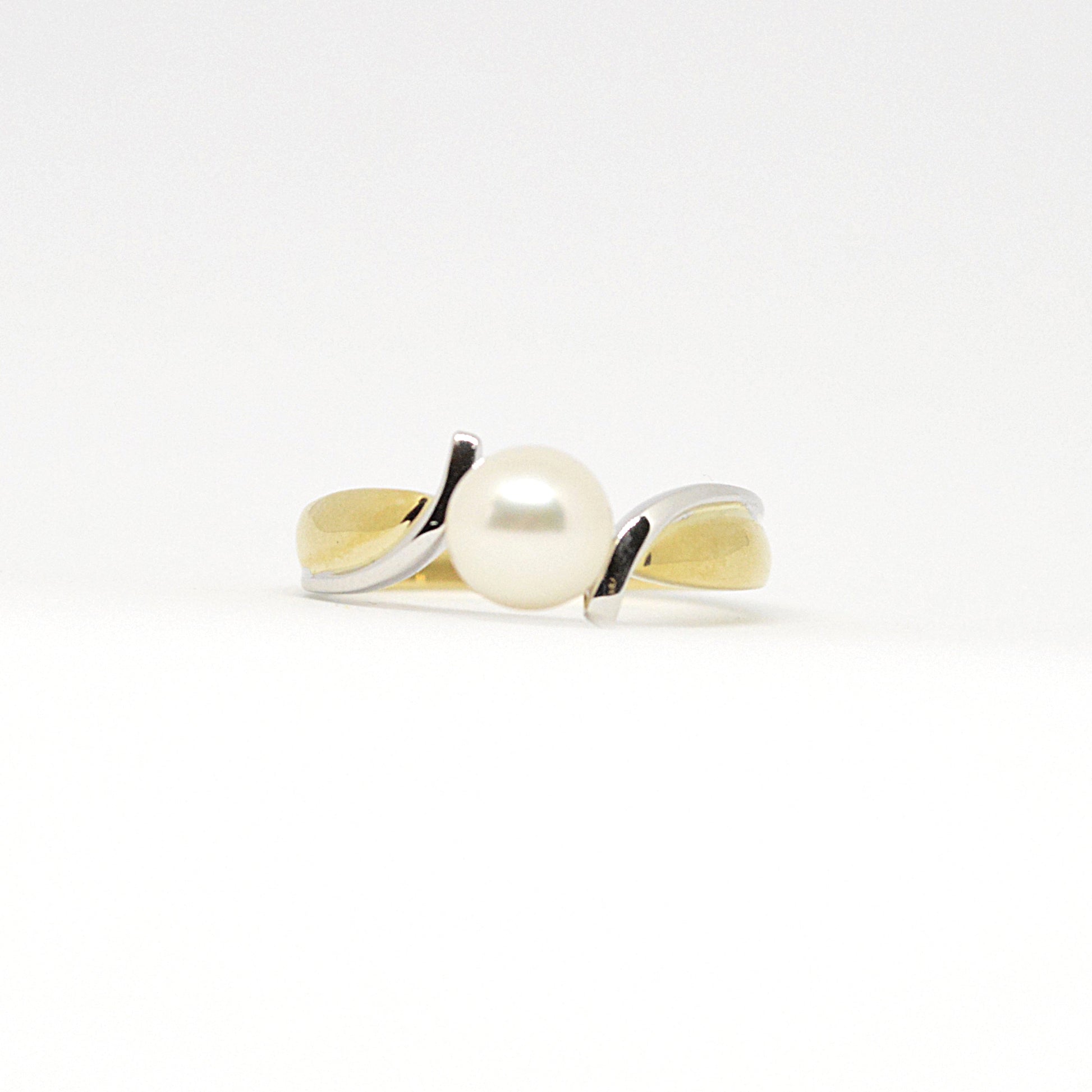  Bague Deux Tons à Perles RP05
