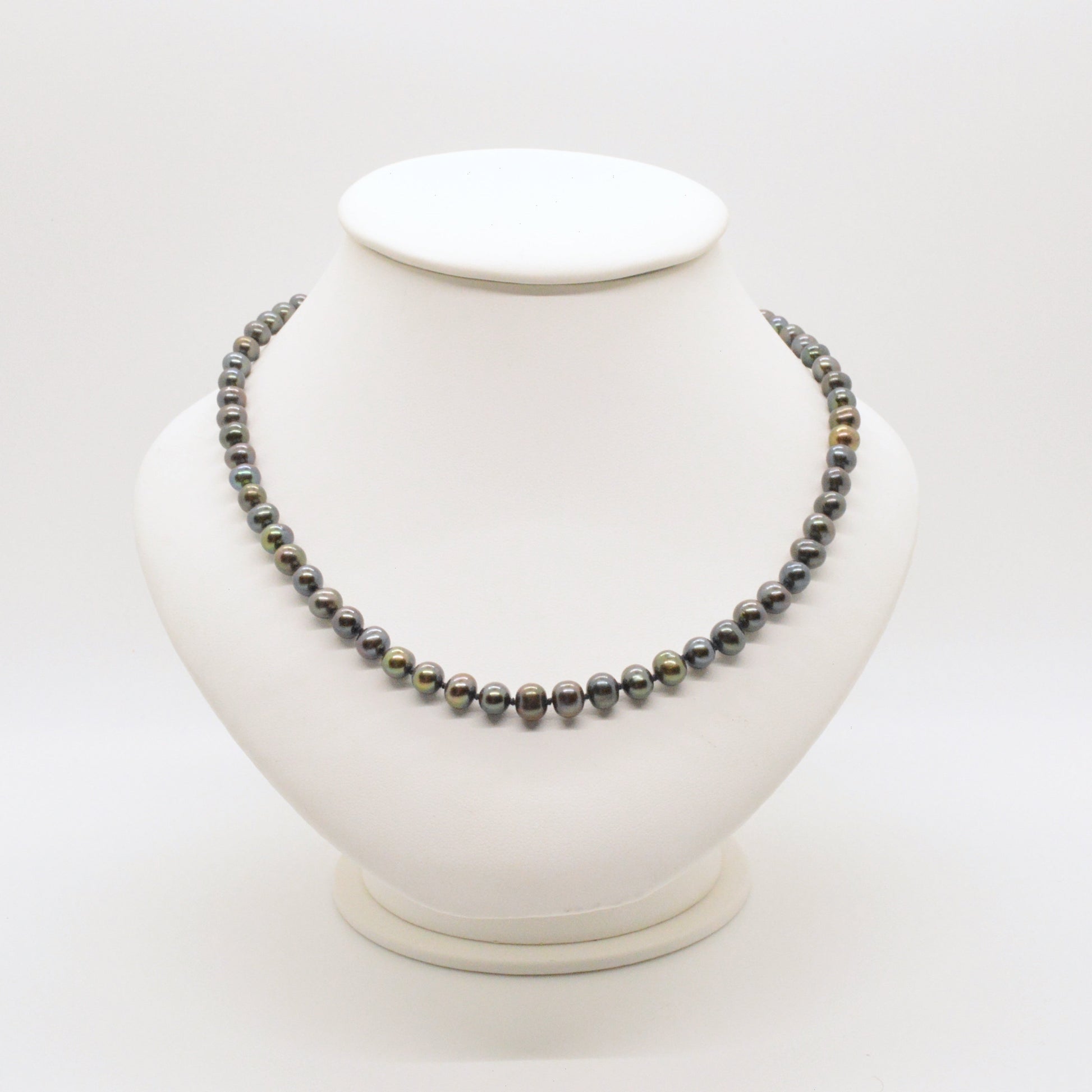  Collier De Perles Noires #1