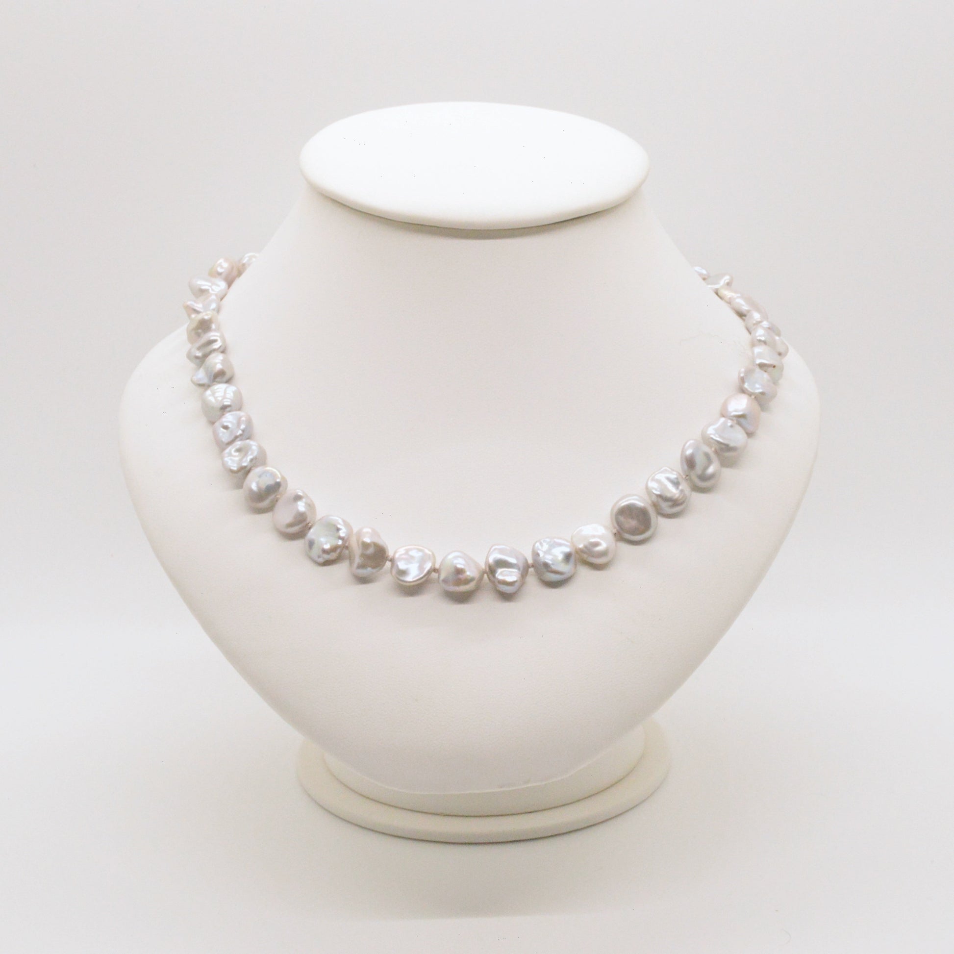  Collier De Perles Grises