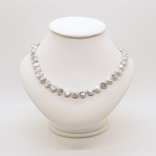  Collier De Perles Grises