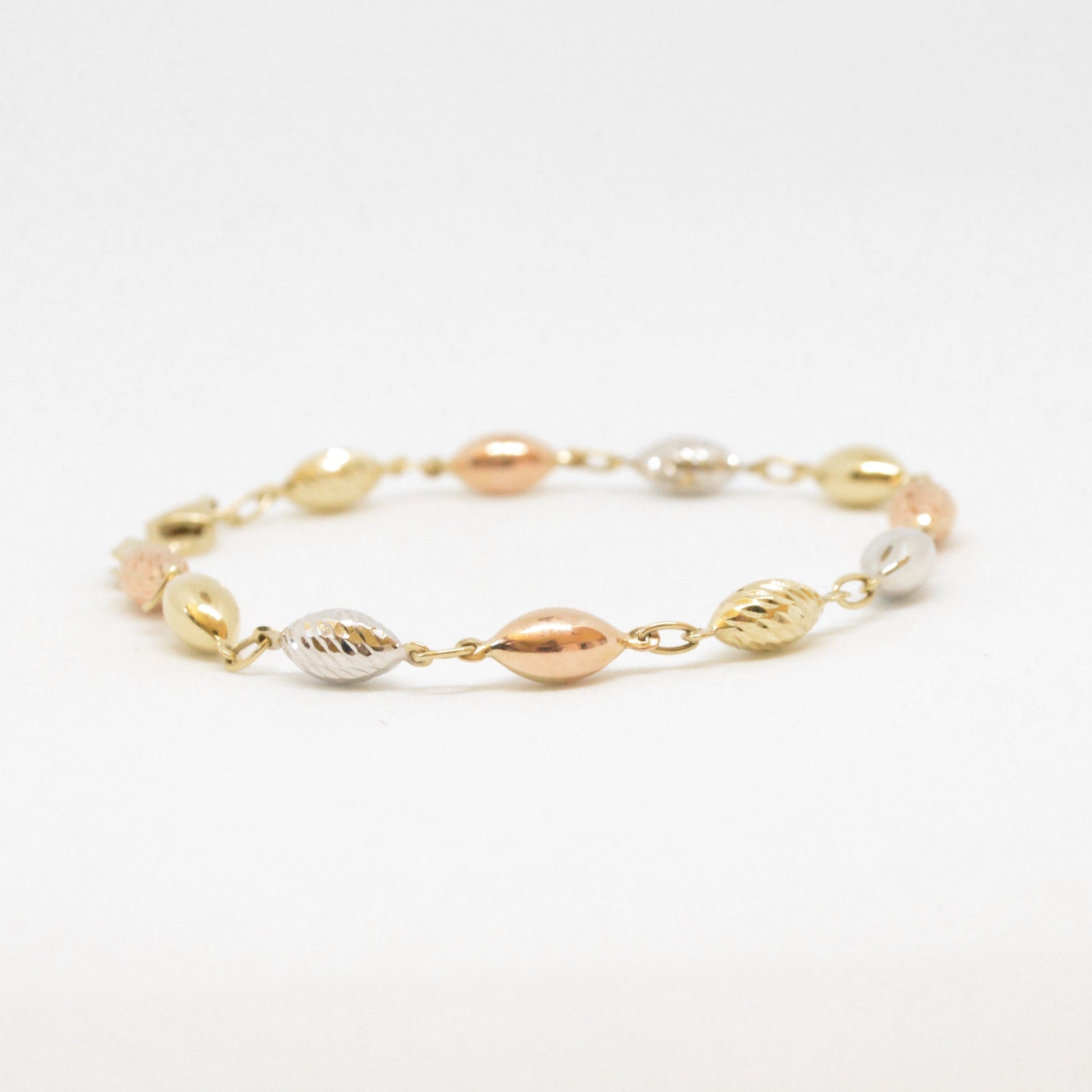  Bracelet Boules Trois Tons