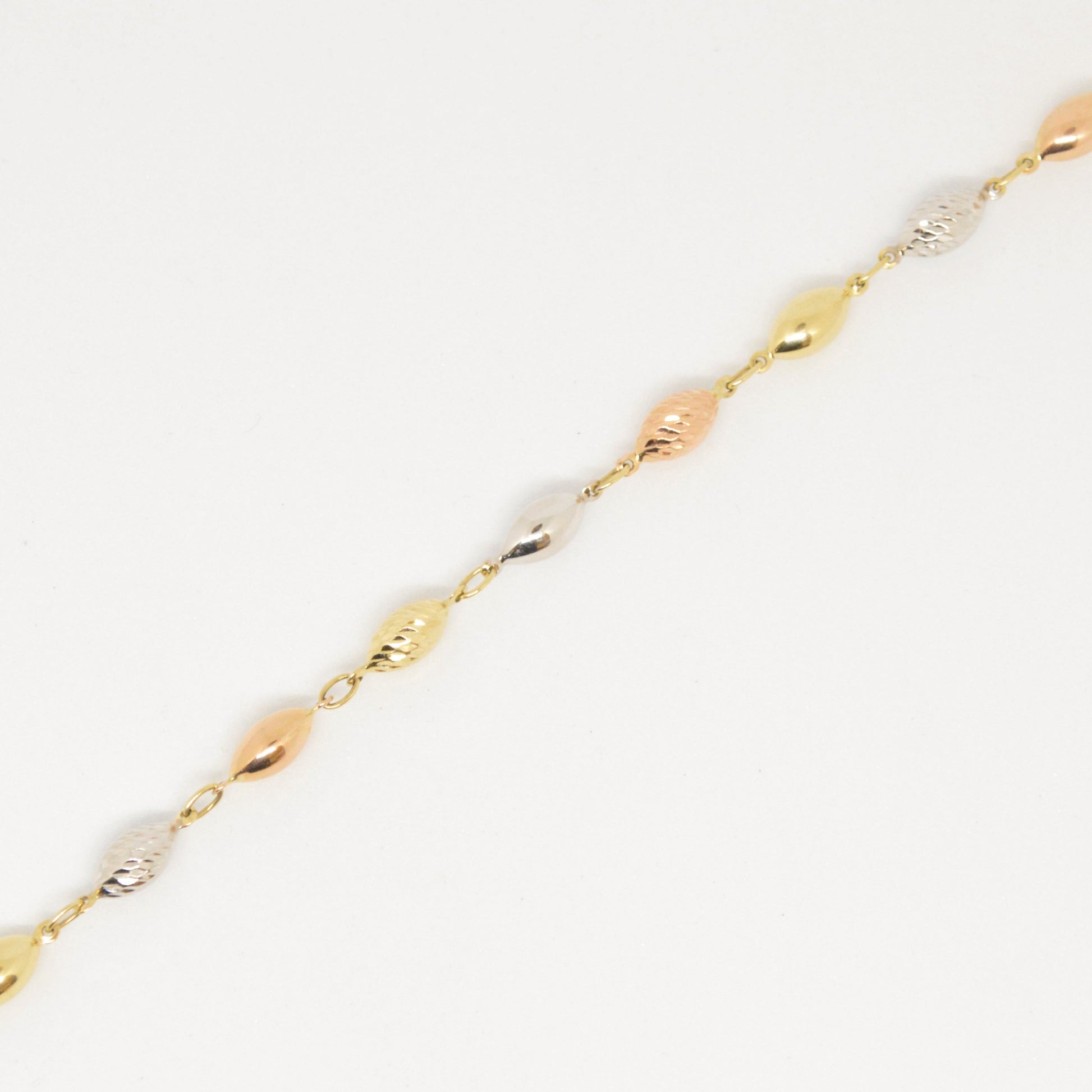  Bracelet Boules Trois Tons