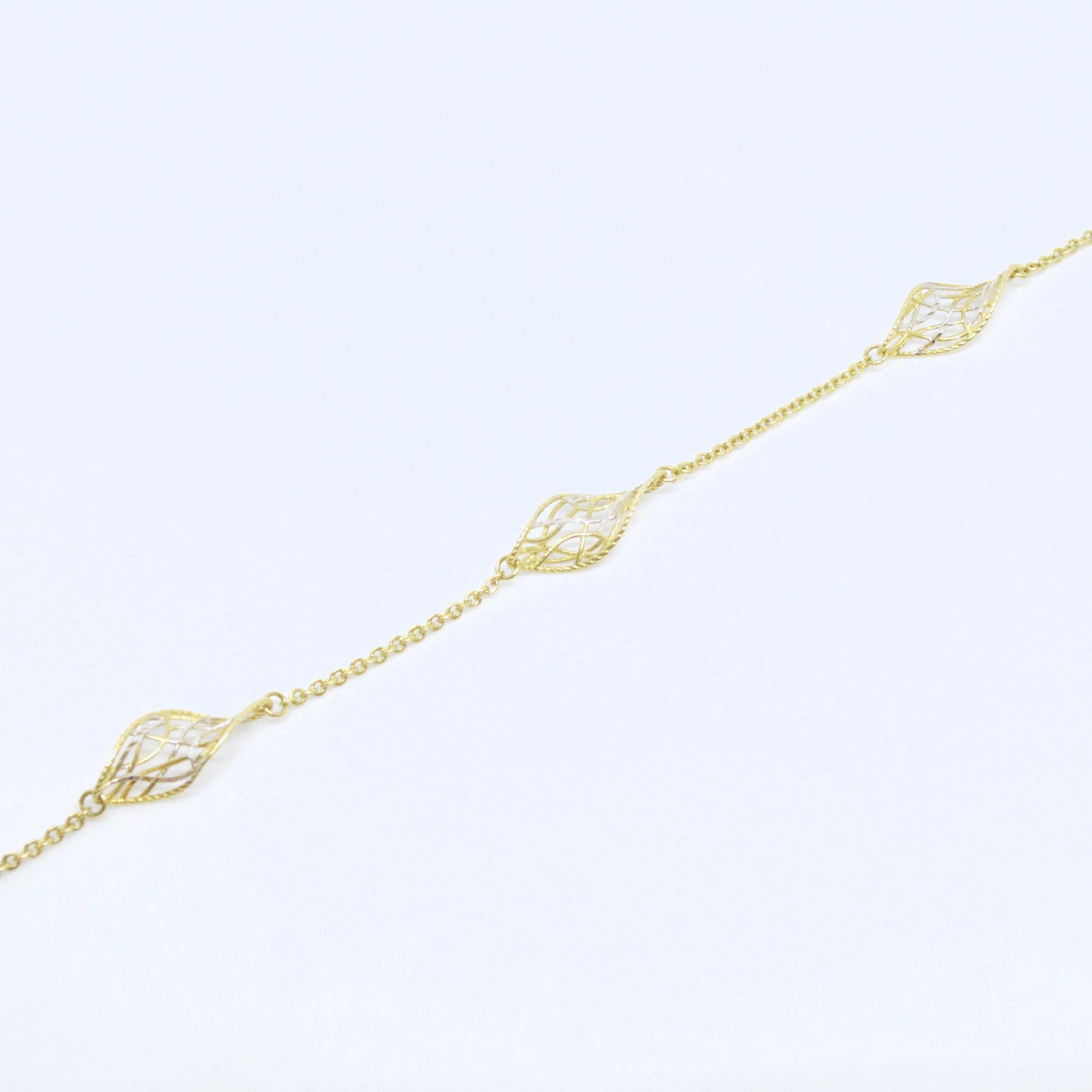  Bracelet Ajouré Deux Tons