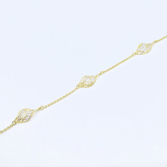  Bracelet Ajouré Deux Tons