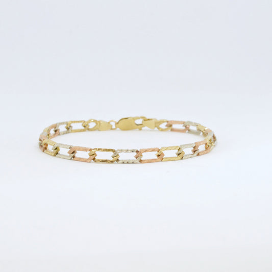  Bracelet Losange Trois Tons BR015