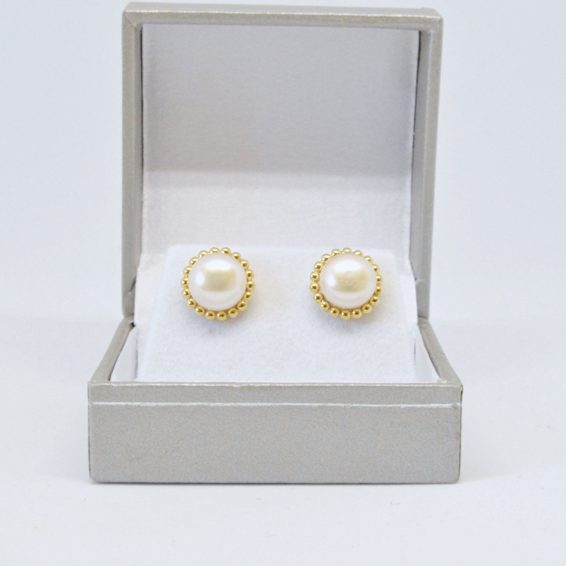  Boucles D'oreilles Perles Avec Accent Doré EP36