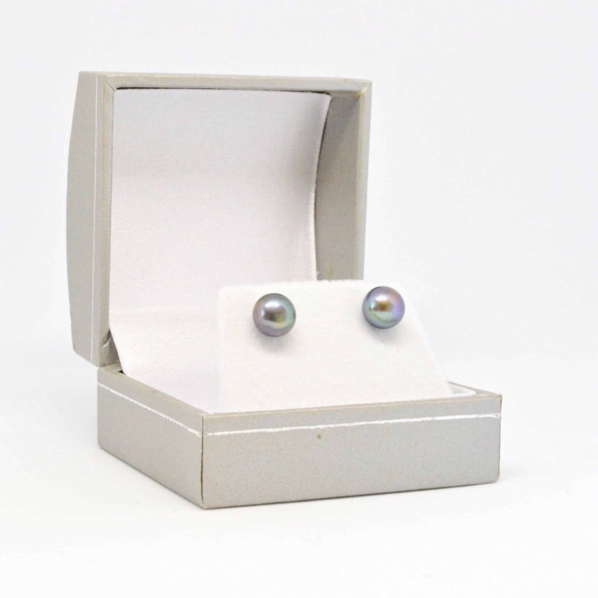  Boucles D'oreilles Perles Noires EP45