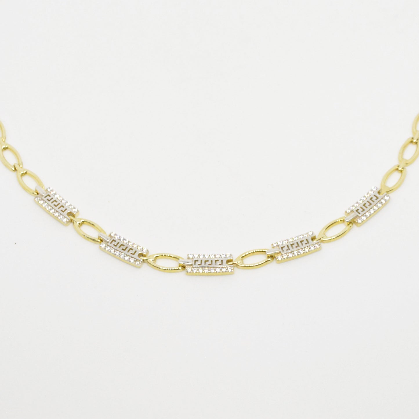  Collier Grec Avec Zircon C4003
