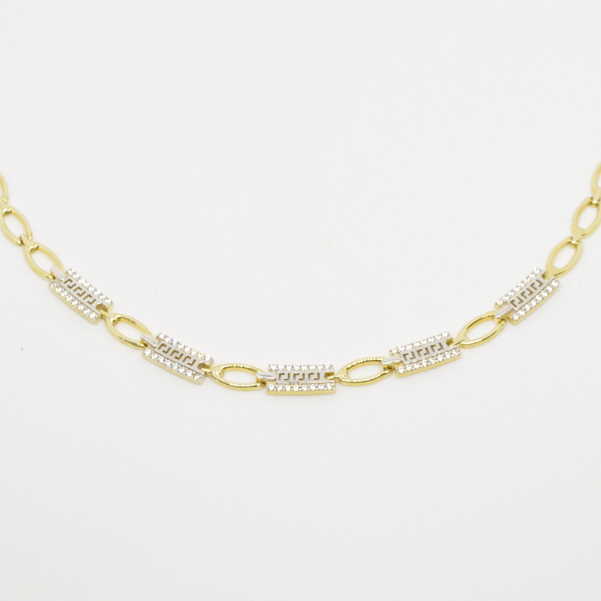  Collier Grec Avec Zircon C4003