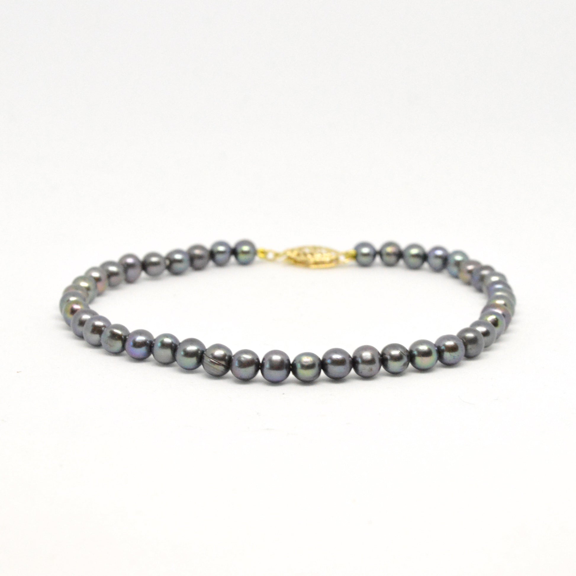  Bracelet De Perles Noires (Long) BWKT04