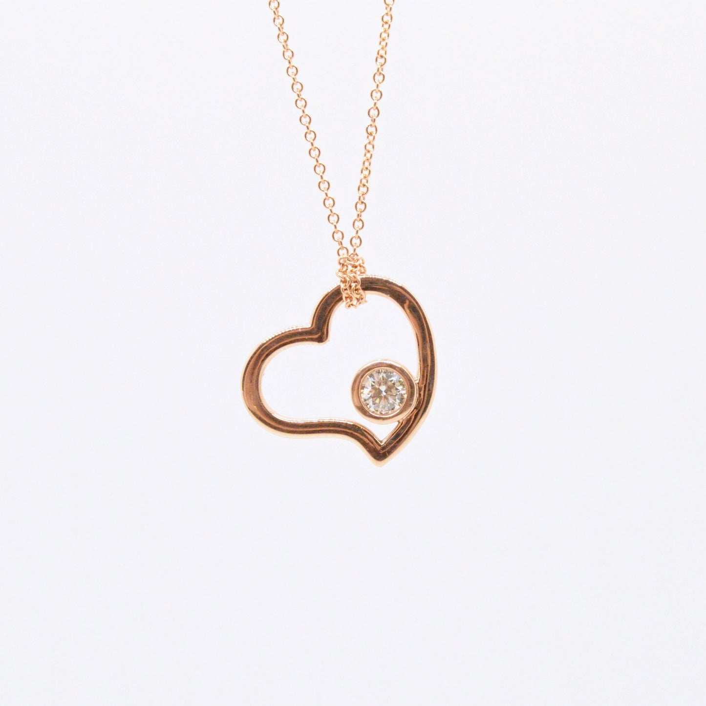  Collier Coeur Rose