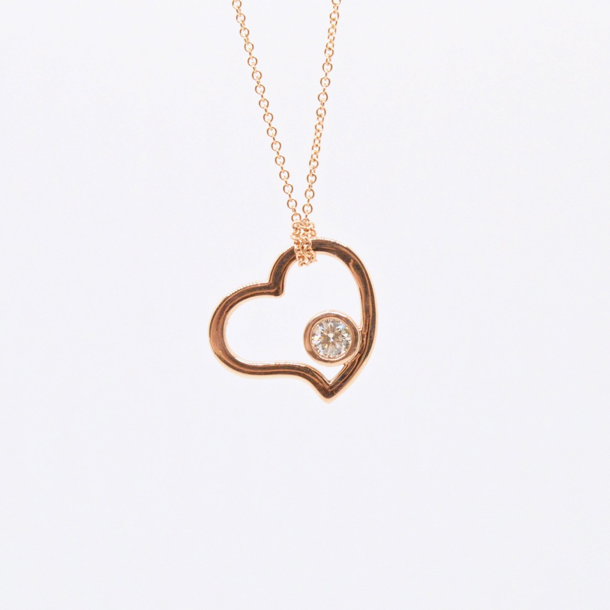  Collier Coeur Rose