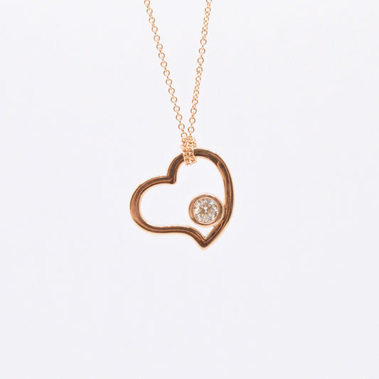  Collier Coeur Rose